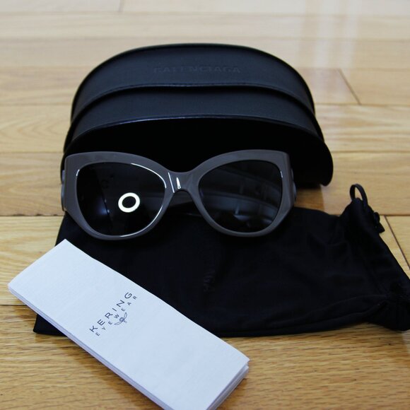 BNWT AW24 BALENCIAGA CAT EYE ROUNDED SUNGLASSES BB0322S - Picture 6 of 7